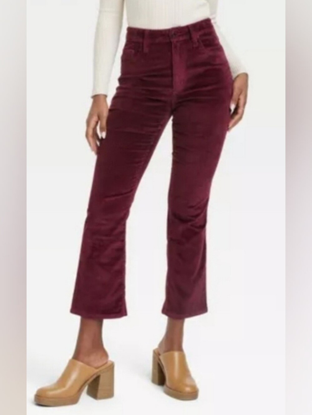 Universal Thread Women's High-Rise Bootcut Corduroy Crop Pants NWT 12